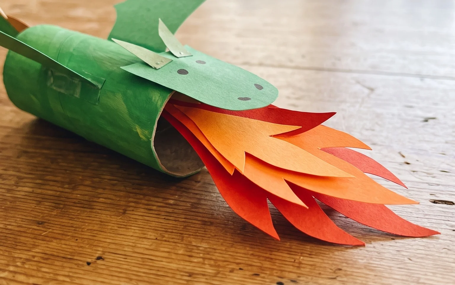 Paper Roll Dragon Craft - Frugal Fun For Boys and Girls